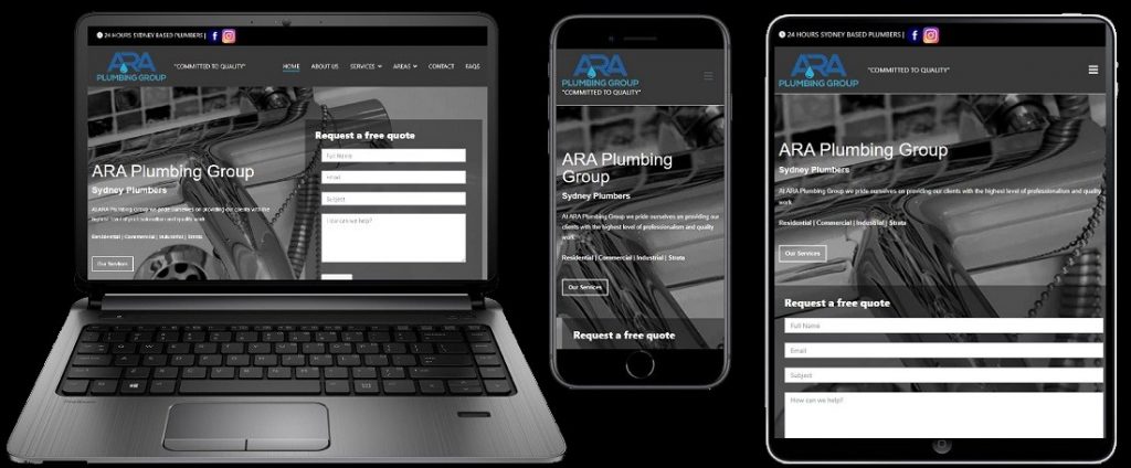 ARA Plumbing Website